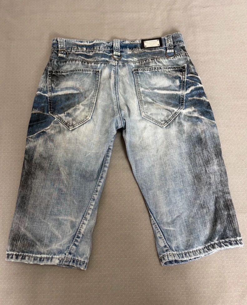 Yohji Yamamoto Vintage Distressed Denim Shorts Size US 31 - 7 Thumbnail