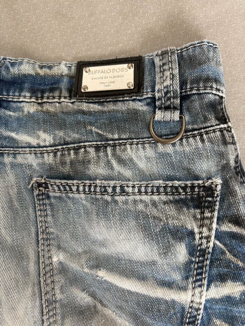 Yohji Yamamoto Vintage Distressed Denim Shorts Size US 31 - 8 Thumbnail