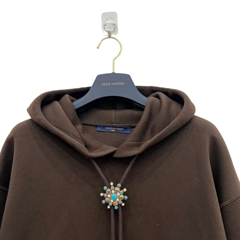 Louis Vuitton Louis Vuitton Turquoise Flower Coffee Hoodie Size US L / EU 52-54 / 3 - 4 Thumbnail