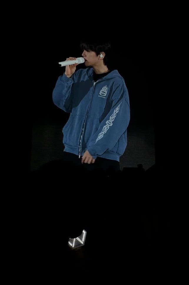 Balenciaga Balenciaga Blue Flame Zip-Up Hoodie Size US L / EU 52-54 / 3 - 6 Thumbnail