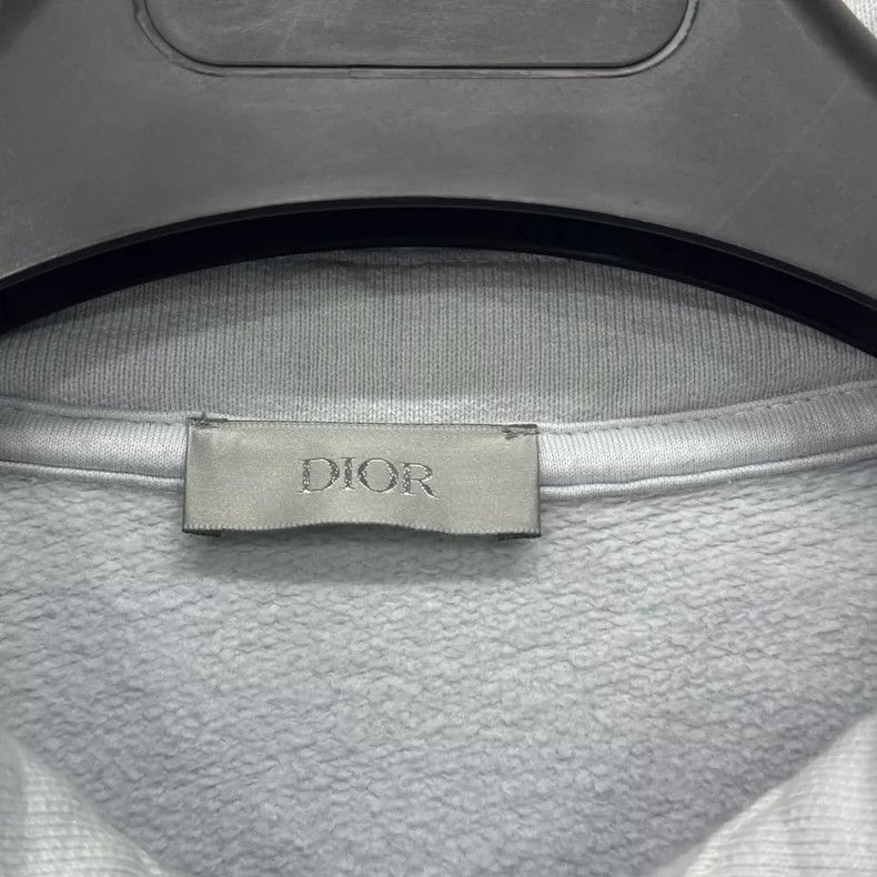 Dior Dior Ice Blue Embroidered Logo Sweatshirt Size US M / EU 48-50 / 2 - 4 Thumbnail