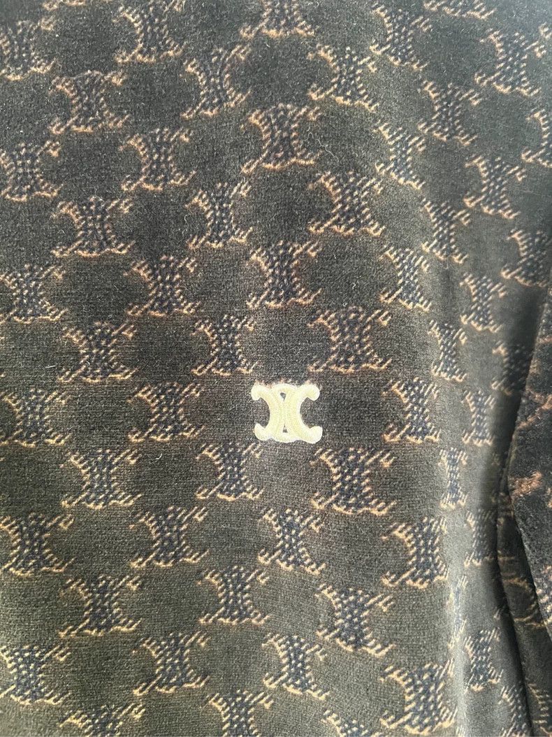 Celine Velvet Print Jacket by Celine Size US S / EU 44-46 / 1 - 3 Thumbnail