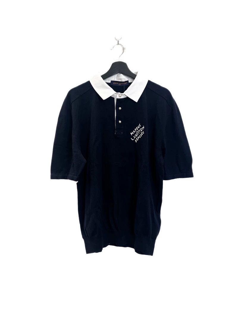 Louis Vuitton Louis Vuitton Embroidered Short Sleeve Polo Shirt Size US L / EU 52-54 / 3 - 2 Thumbnail