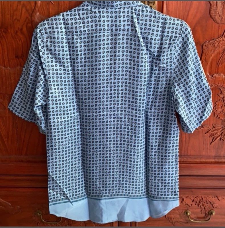 Emporio Armani Emporio Armani Men's Silk Short Sleeve Shirt Size US M / EU 48-50 / 2 - 2 Thumbnail