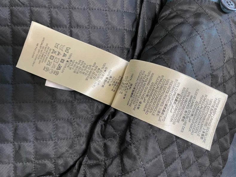 Burberry Burberry Men's Blue Leather Jacket, Size M Size US M / EU 48-50 / 2 - 4 Thumbnail