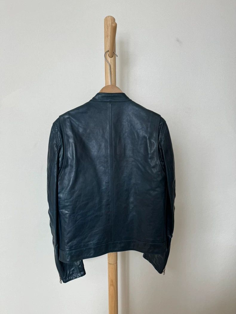 Burberry Burberry Men's Blue Leather Jacket, Size M Size US M / EU 48-50 / 2 - 6 Thumbnail