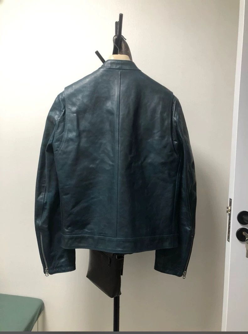 Burberry Burberry Men's Blue Leather Jacket, Size M Size US M / EU 48-50 / 2 - 8 Thumbnail