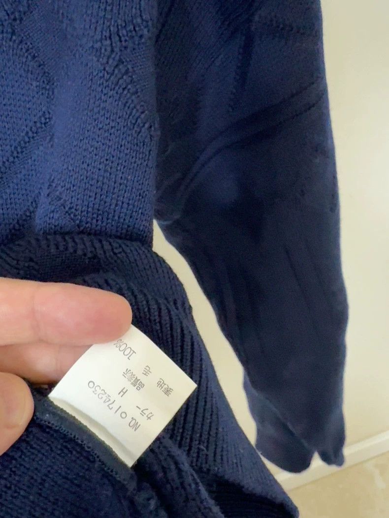 Dior Dior Men’s Sweater in Dark Blue Size M Size US M / EU 48-50 / 2 - 7 Thumbnail