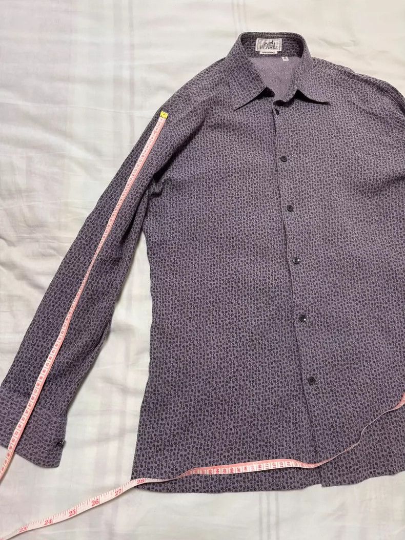 Hermes Hermes Long Sleeve Shirt in Unique Fabric Size US M / EU 48-50 / 2 - 6 Thumbnail
