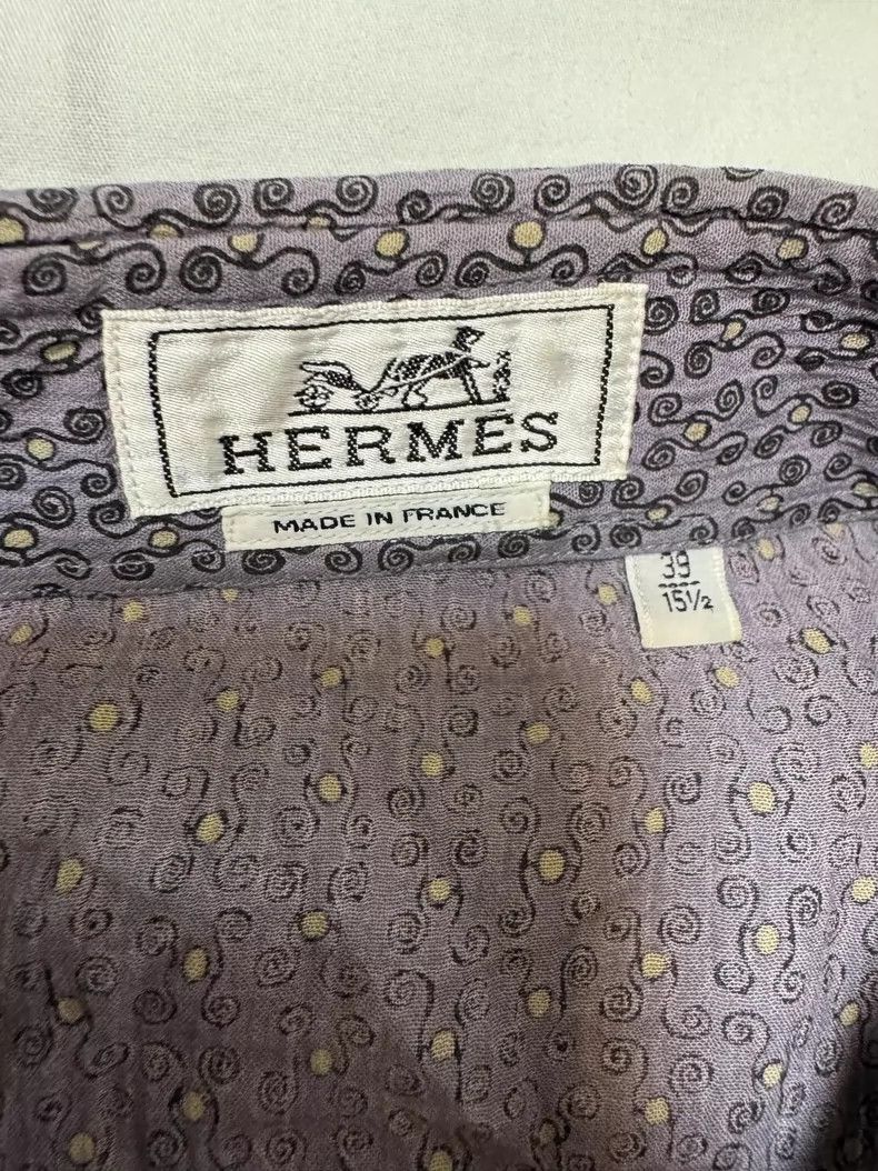 Hermes Hermes Long Sleeve Shirt in Unique Fabric Size US M / EU 48-50 / 2 - 7 Thumbnail