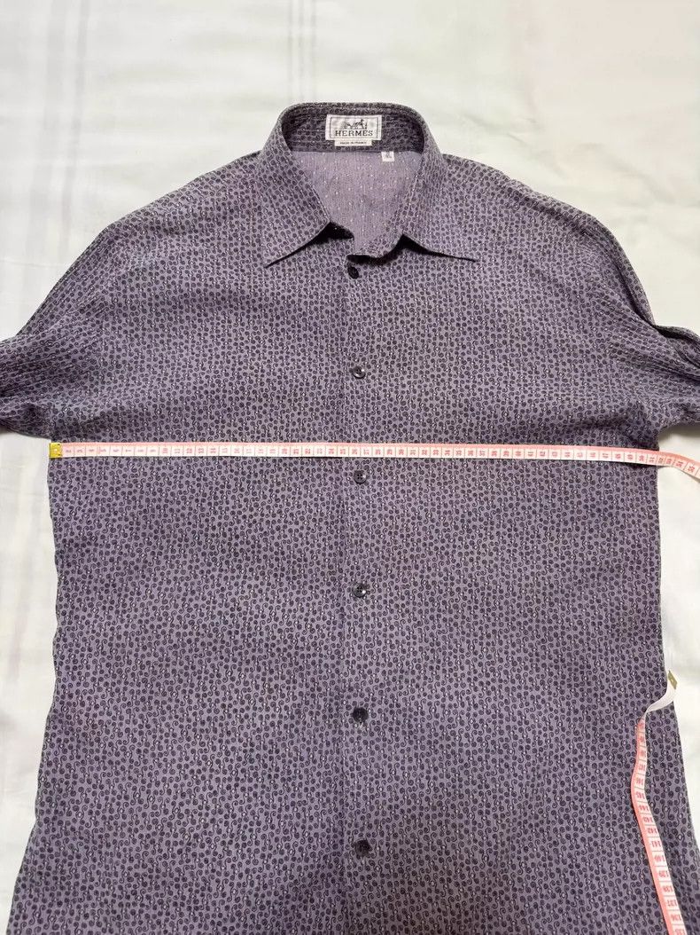 Hermes Hermes Long Sleeve Shirt in Unique Fabric Size US M / EU 48-50 / 2 - 4 Thumbnail