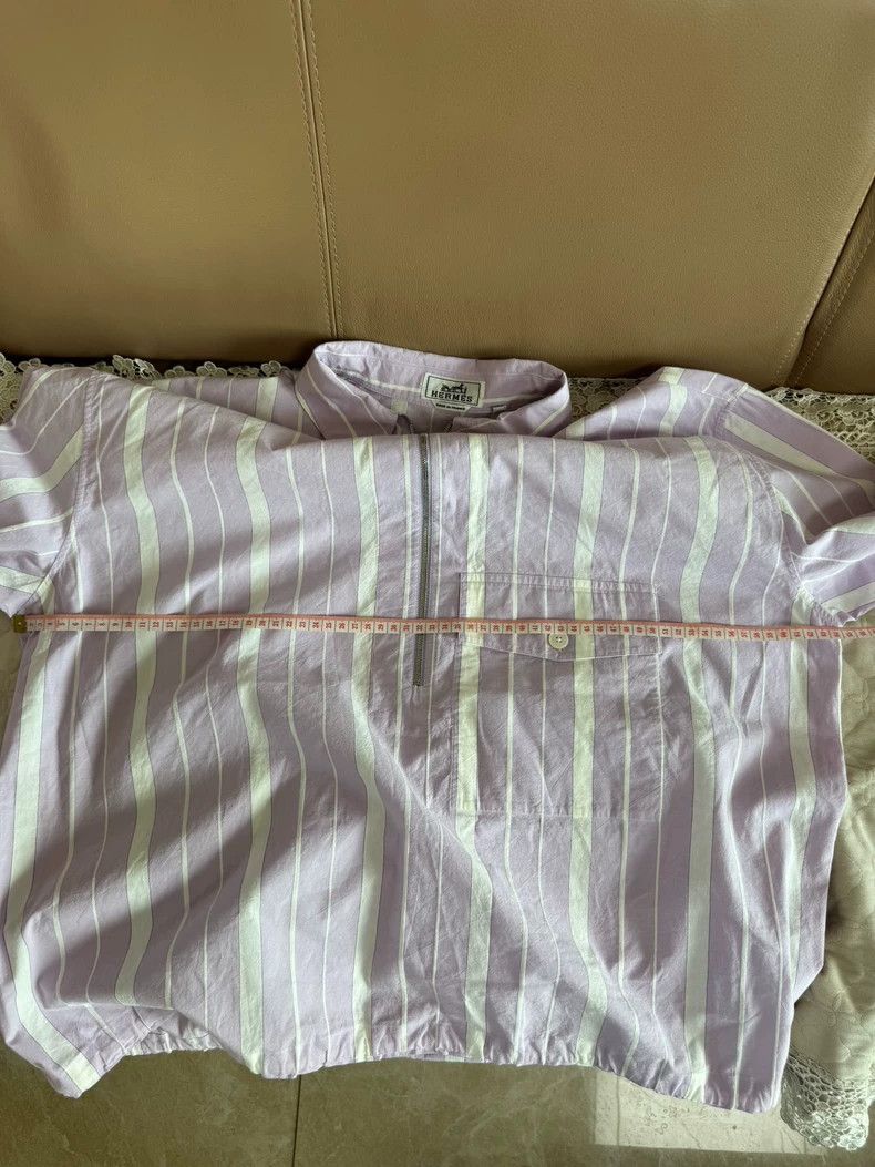 Hermes Hermes Long Sleeve Jacket Shirt with Stripes Size US L / EU 52-54 / 3 - 5 Thumbnail