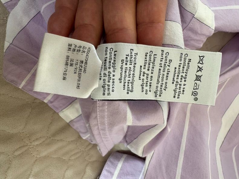 Hermes Hermes Long Sleeve Jacket Shirt with Stripes Size US L / EU 52-54 / 3 - 8 Thumbnail