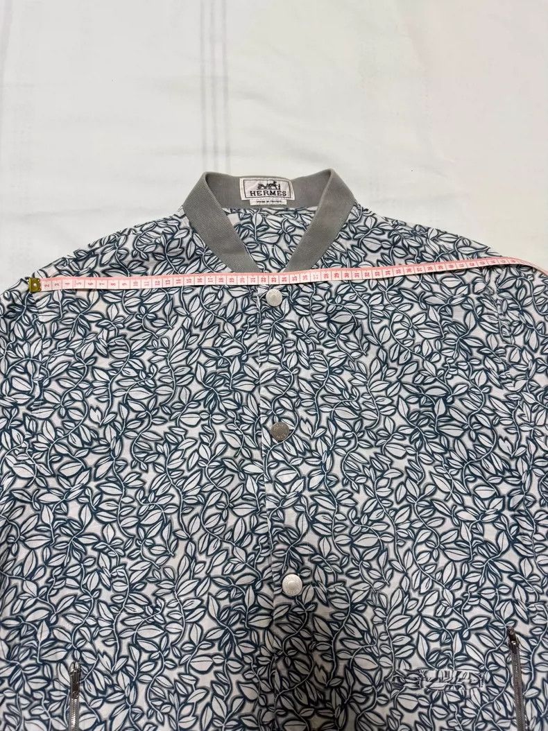 Hermes Hermes Linen Shirt Jacket with Classic Print Size US L / EU 52-54 / 3 - 3 Thumbnail
