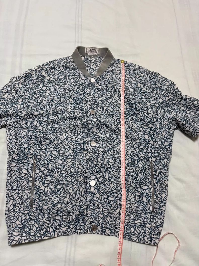Hermes Hermes Linen Shirt Jacket with Classic Print Size US L / EU 52-54 / 3 - 5 Thumbnail
