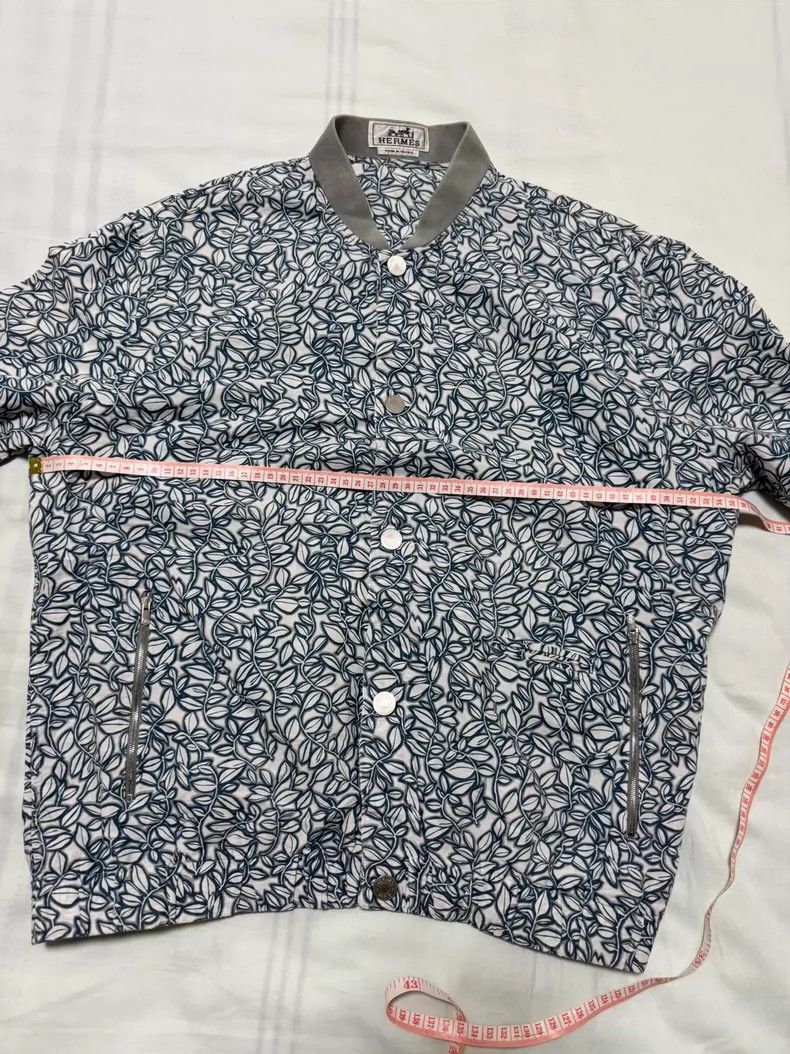 Hermes Hermes Linen Shirt Jacket with Classic Print Size US L / EU 52-54 / 3 - 4 Thumbnail