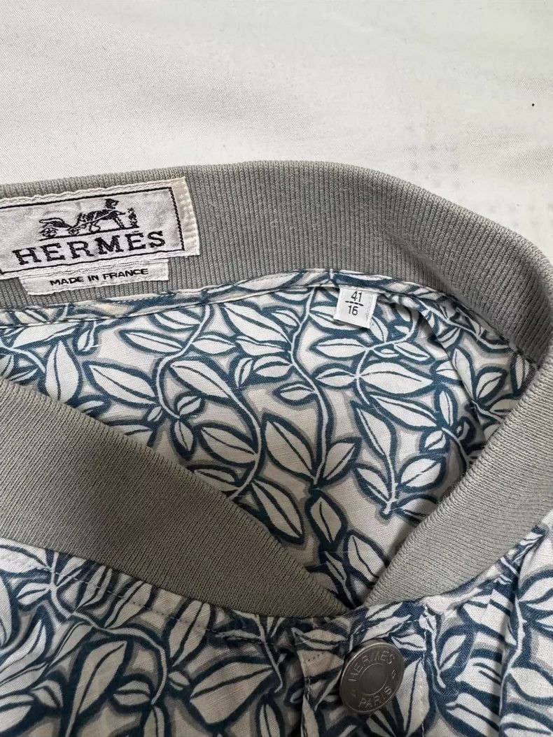Hermes Hermes Linen Shirt Jacket with Classic Print Size US L / EU 52-54 / 3 - 6 Thumbnail
