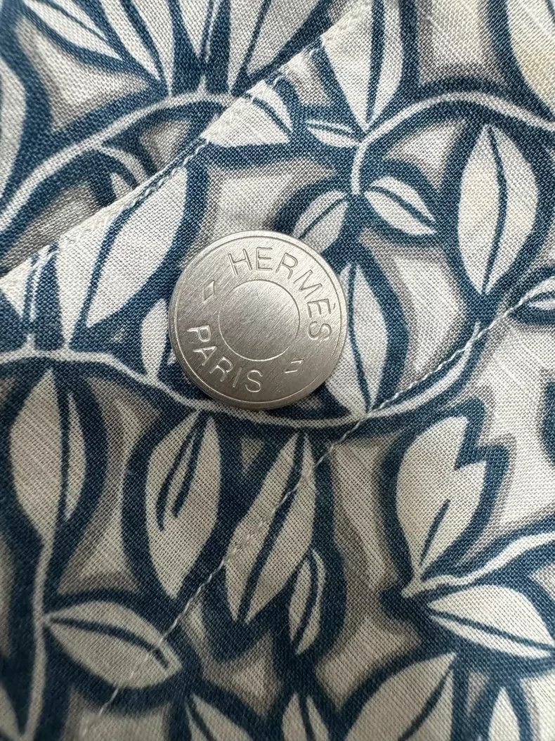 Hermes Hermes Linen Shirt Jacket with Classic Print Size US L / EU 52-54 / 3 - 9 Thumbnail