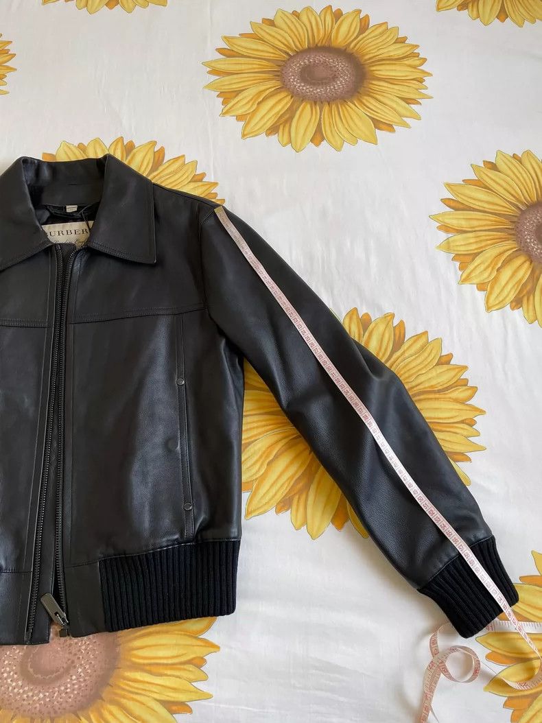 Burberry Burberry Leather Jacket with Removable Collar Size US L / EU 52-54 / 3 - 8 Thumbnail