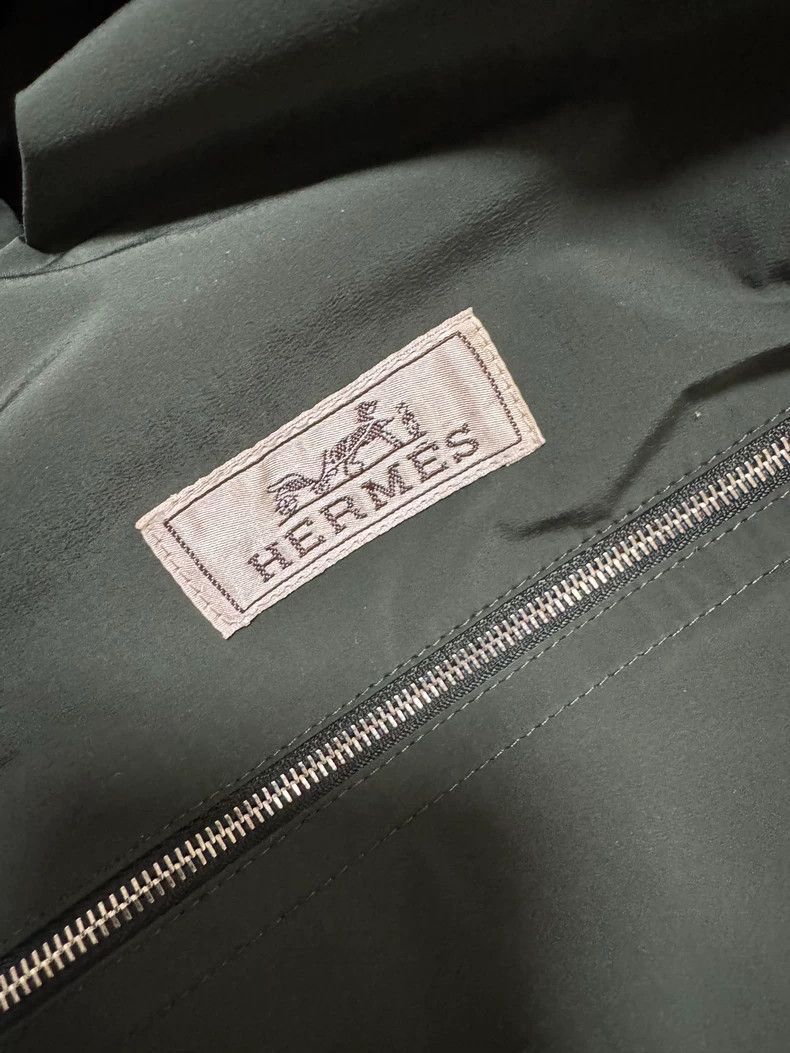 Hermes Hermes Hooded Jacket with Yellow Accents Size US L / EU 52-54 / 3 - 6 Thumbnail