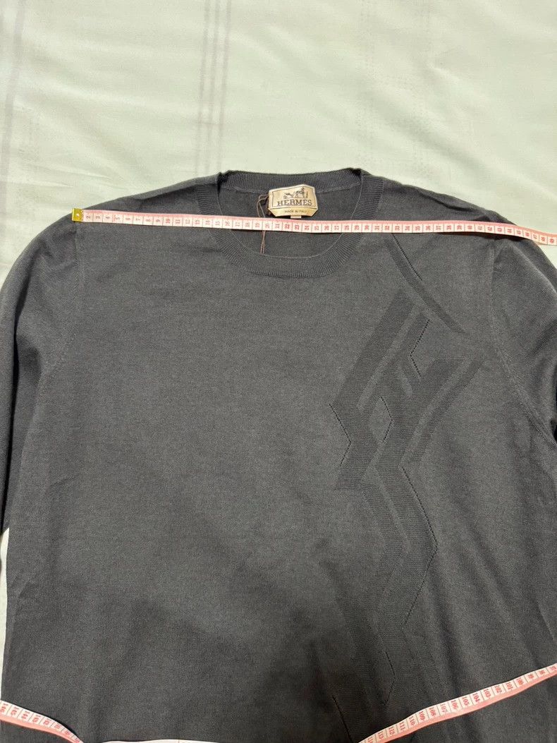 Hermes Hermes Cashmere Sweater L Size Gray Size US L / EU 52-54 / 3 - 3 Thumbnail
