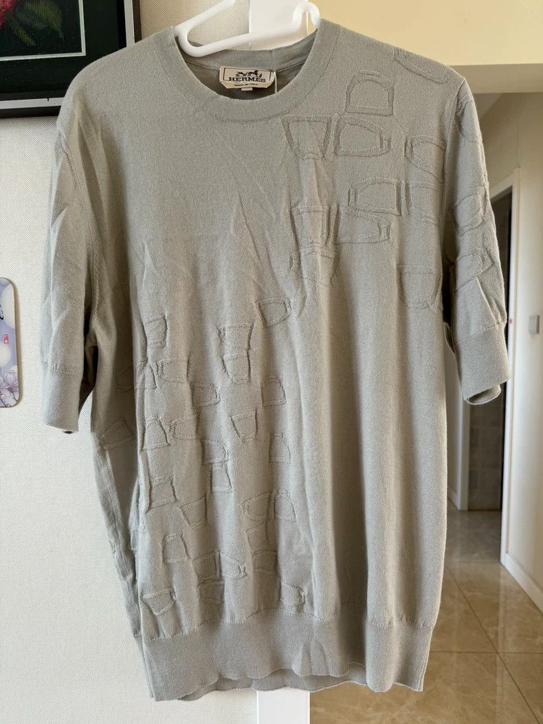 Hermes Hermes Cashmere Short Sleeve Sweater for Men Size US M / EU 48-50 / 2 - 3 Thumbnail