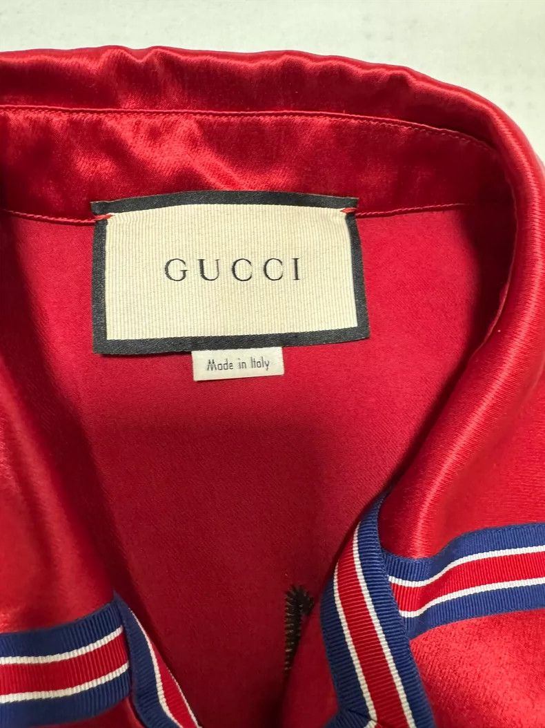 Gucci Gucci Red Short Sleeve Shirt with Tags Size US L / EU 52-54 / 3 - 6 Thumbnail