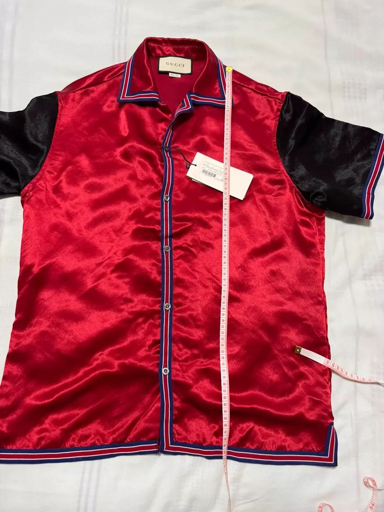 Gucci Gucci Red Short Sleeve Shirt with Tags Size US L / EU 52-54 / 3 - 5 Thumbnail
