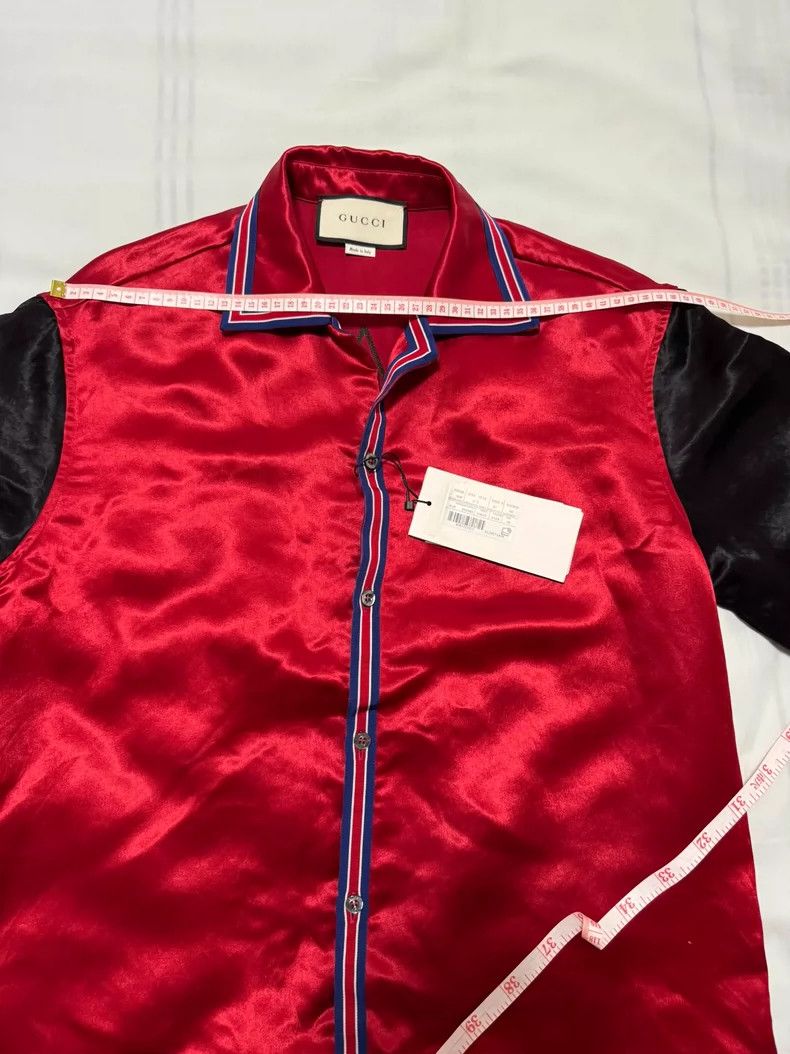 Gucci Gucci Red Short Sleeve Shirt with Tags Size US L / EU 52-54 / 3 - 3 Thumbnail