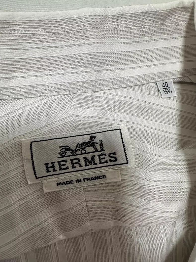 Hermes Hermes Linen Short-Sleeve Jacket Shirt Size US L / EU 52-54 / 3 - 6 Thumbnail