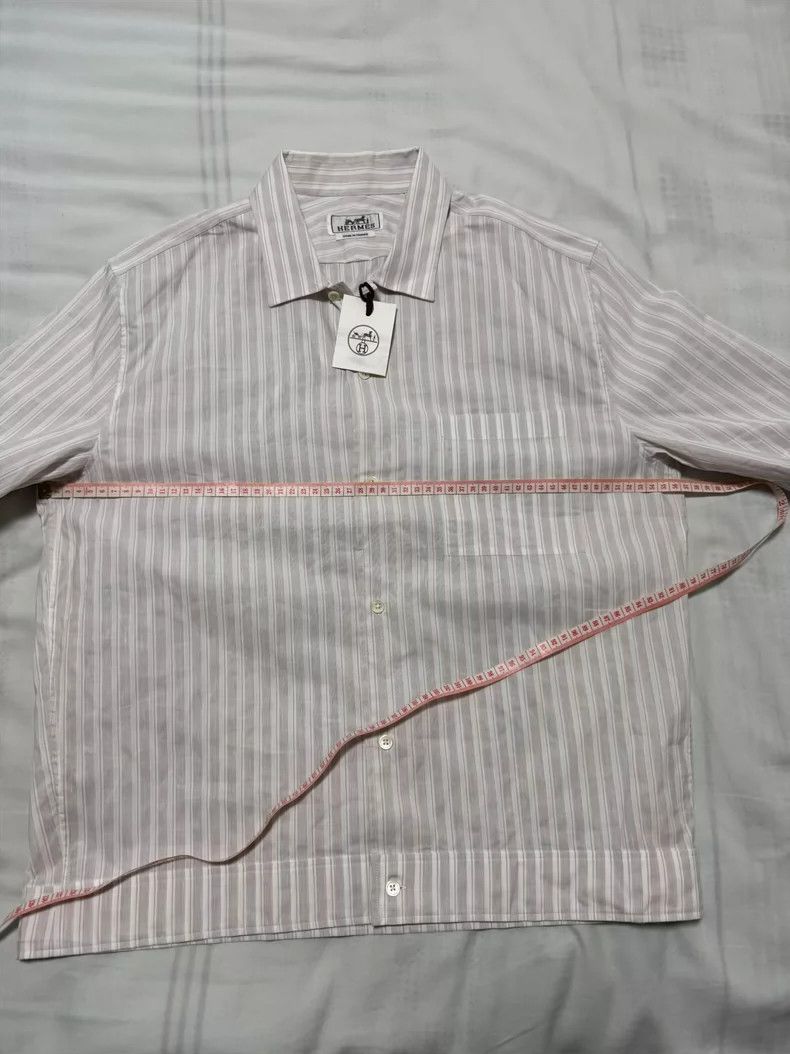 Hermes Hermes Linen Short-Sleeve Jacket Shirt Size US L / EU 52-54 / 3 - 4 Thumbnail