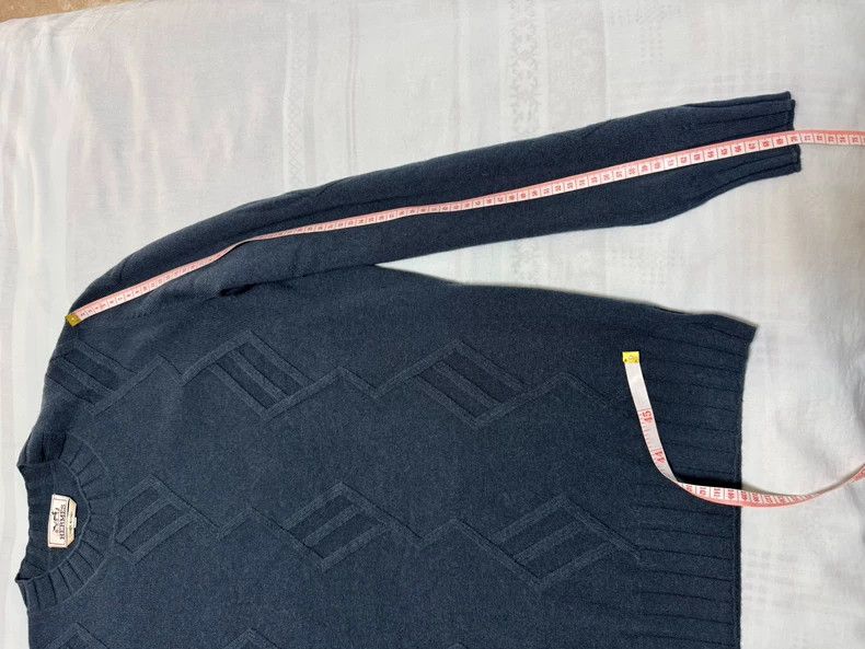 Hermes Hermes Cashmere Sweater for Men in Blue Size US L / EU 52-54 / 3 - 6 Thumbnail