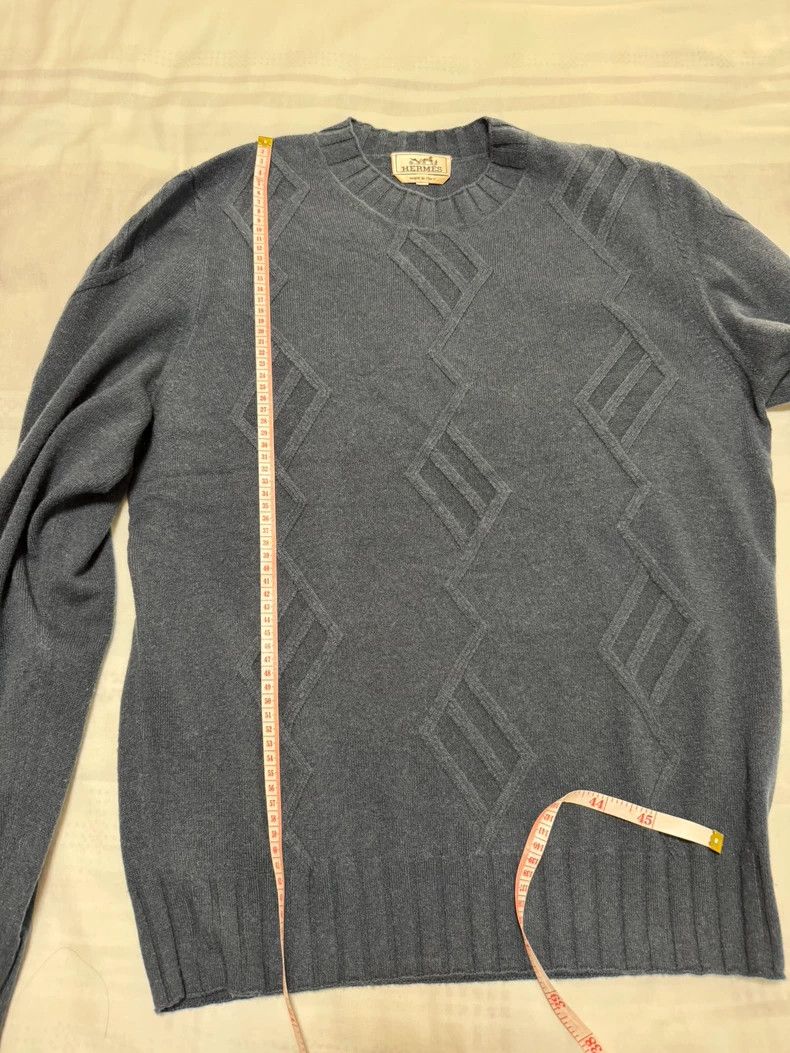 Hermes Hermes Cashmere Sweater for Men in Blue Size US L / EU 52-54 / 3 - 5 Thumbnail