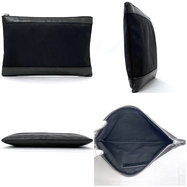 Balenciaga BALENCIAGA Clutch Bag Black Cotton Size ONE SIZE - 2 Thumbnail