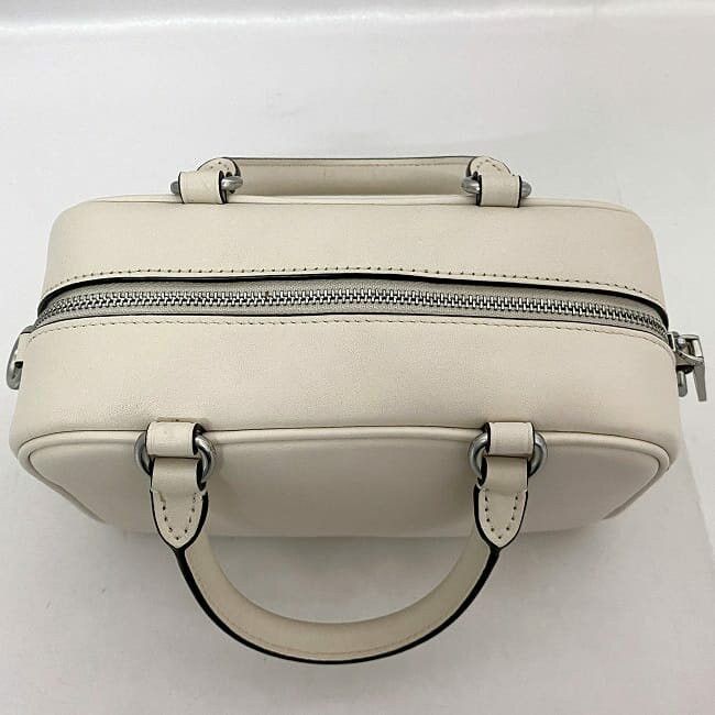 Coach COACH Handbag White Leather Size ONE SIZE - 3 Thumbnail