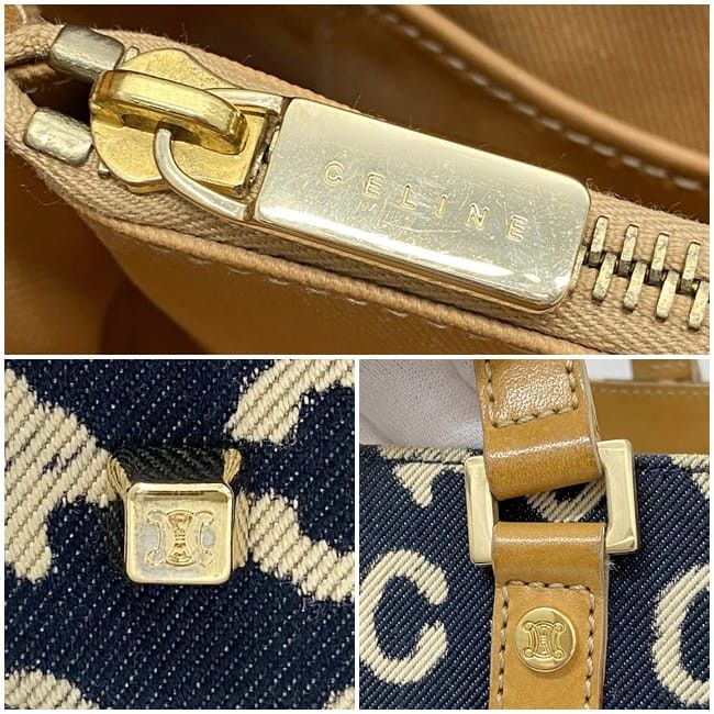 Celine CELINE Handbag Blue Denim Size ONE SIZE - 3 Thumbnail