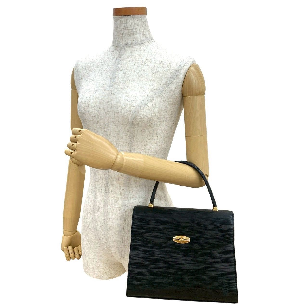 Louis Vuitton Louis Vuitton Handbag Black Leather Size ONE SIZE - 2 Thumbnail