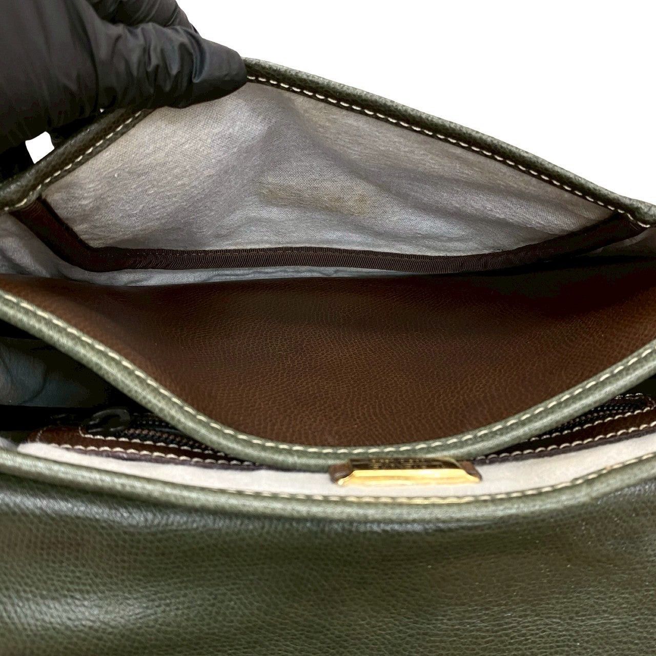 Loewe Loewe Shoulder Bag Green Leather Size ONE SIZE - 10 Thumbnail