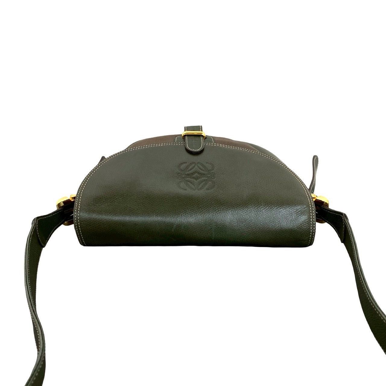 Loewe Loewe Shoulder Bag Green Leather Size ONE SIZE - 4 Thumbnail