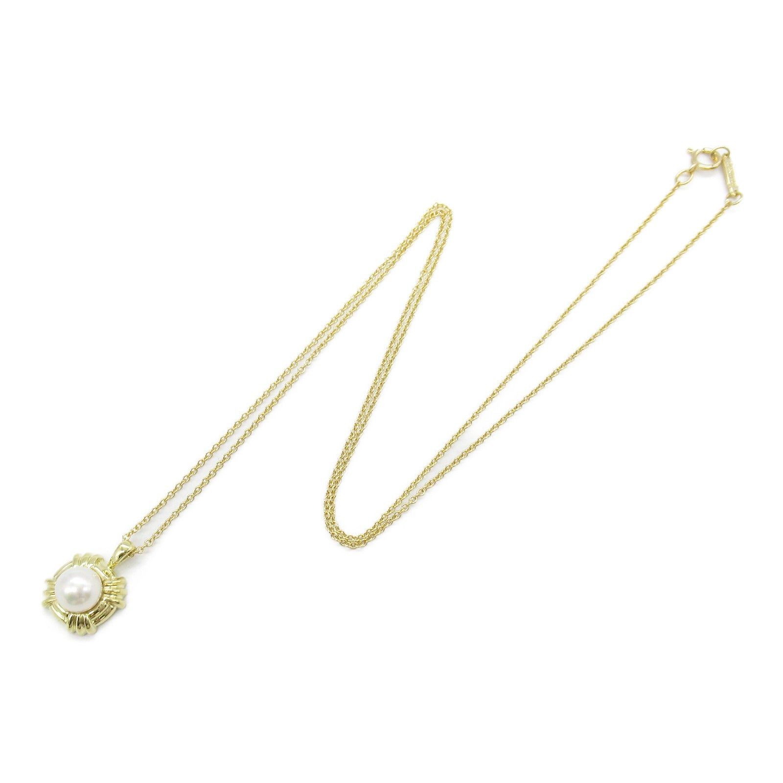 Tiffany & Co. Tiffany Co Pearl Necklace K18 (Yellow Gold) White Size ONE SIZE - 3 Thumbnail