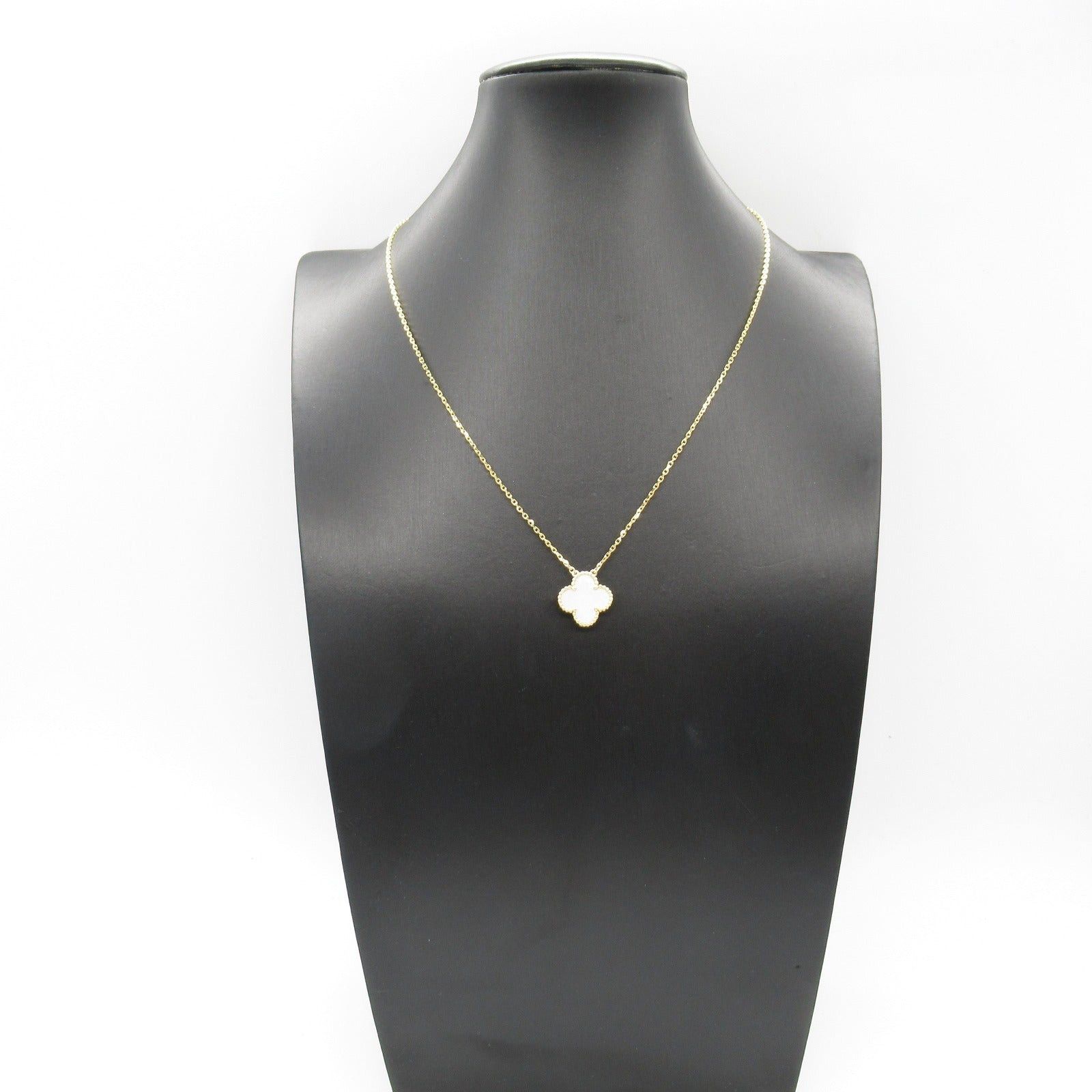 Van Cleef & Arpels Van Cleef Arpels Alhambra Necklace Mother Of Pearl K18 (Yellow Gold) White Size ONE SIZE - 5 Thumbnail