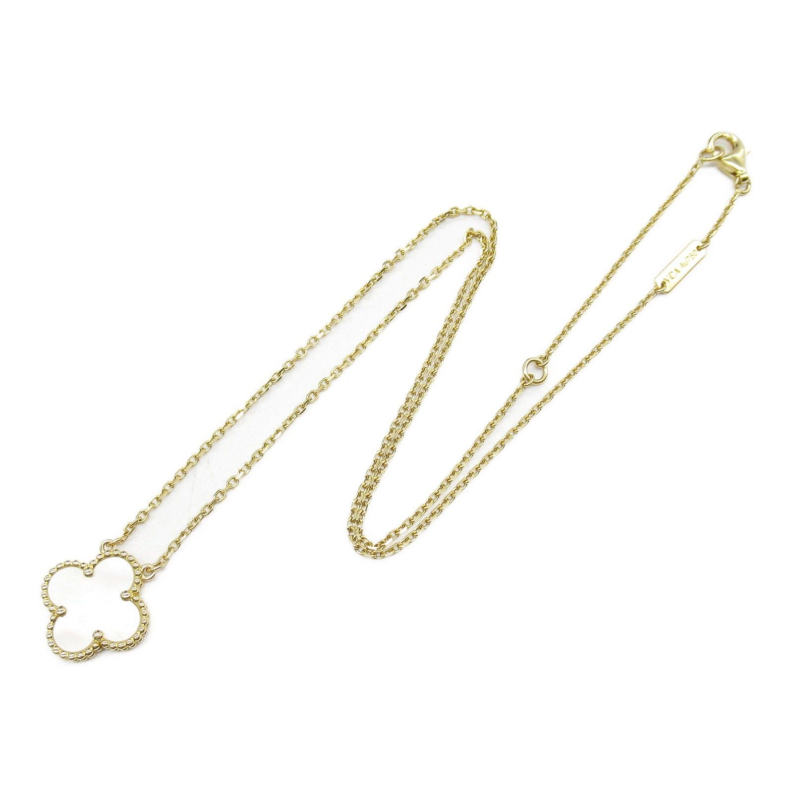 Van Cleef & Arpels Van Cleef Arpels Alhambra Necklace Mother Of Pearl K18 (Yellow Gold) White Size ONE SIZE - 3 Thumbnail