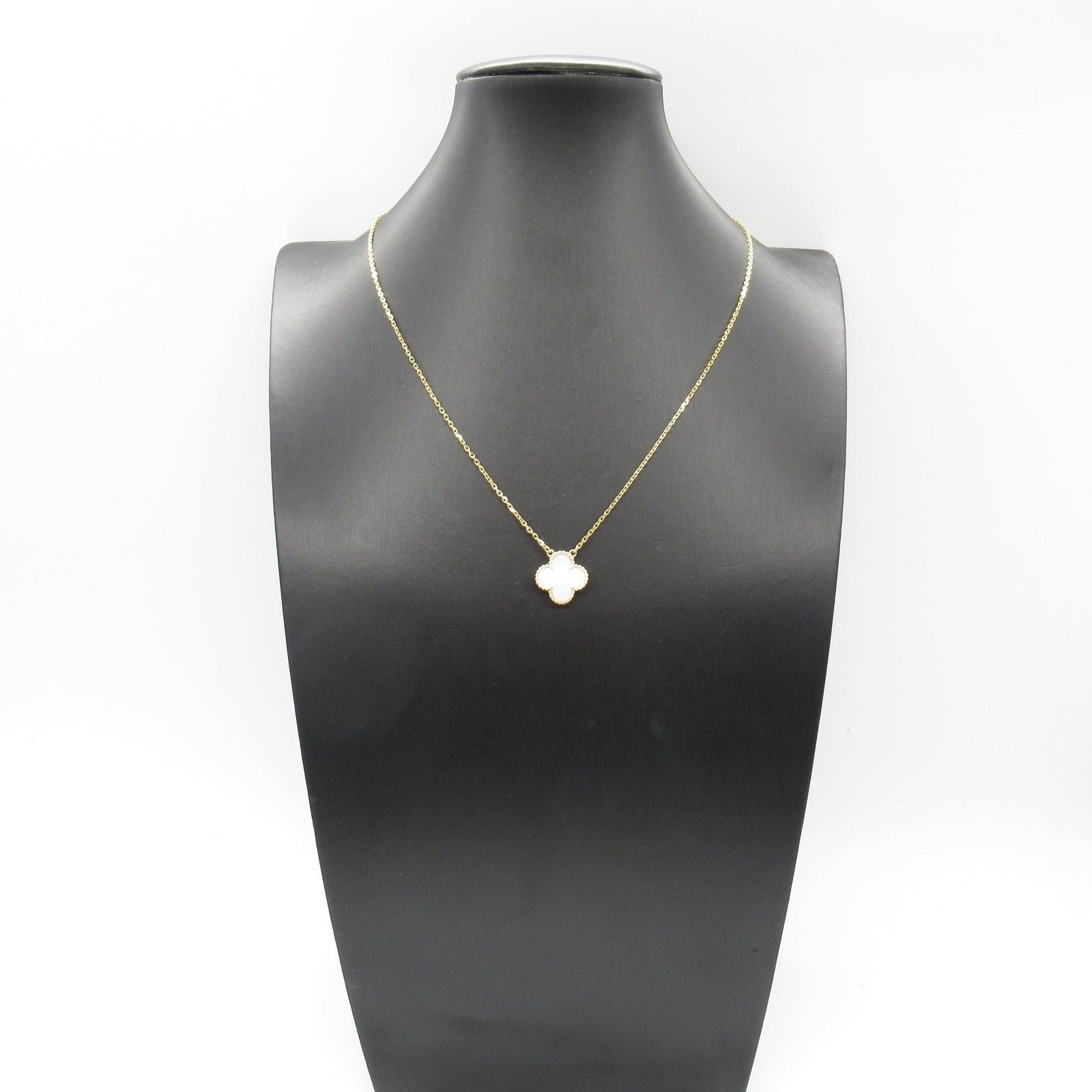 Van Cleef & Arpels Van Cleef Arpels Alhambra Necklace Mother Of Pearl K18 (Yellow Gold) White Size ONE SIZE - 5 Thumbnail
