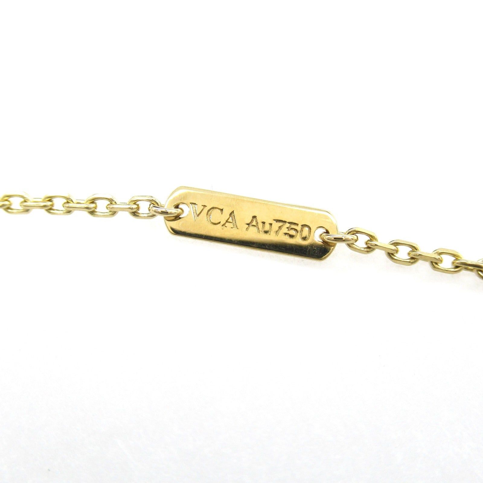 Van Cleef & Arpels Van Cleef Arpels Alhambra Necklace Mother Of Pearl K18 (Yellow Gold) White Size ONE SIZE - 4 Thumbnail