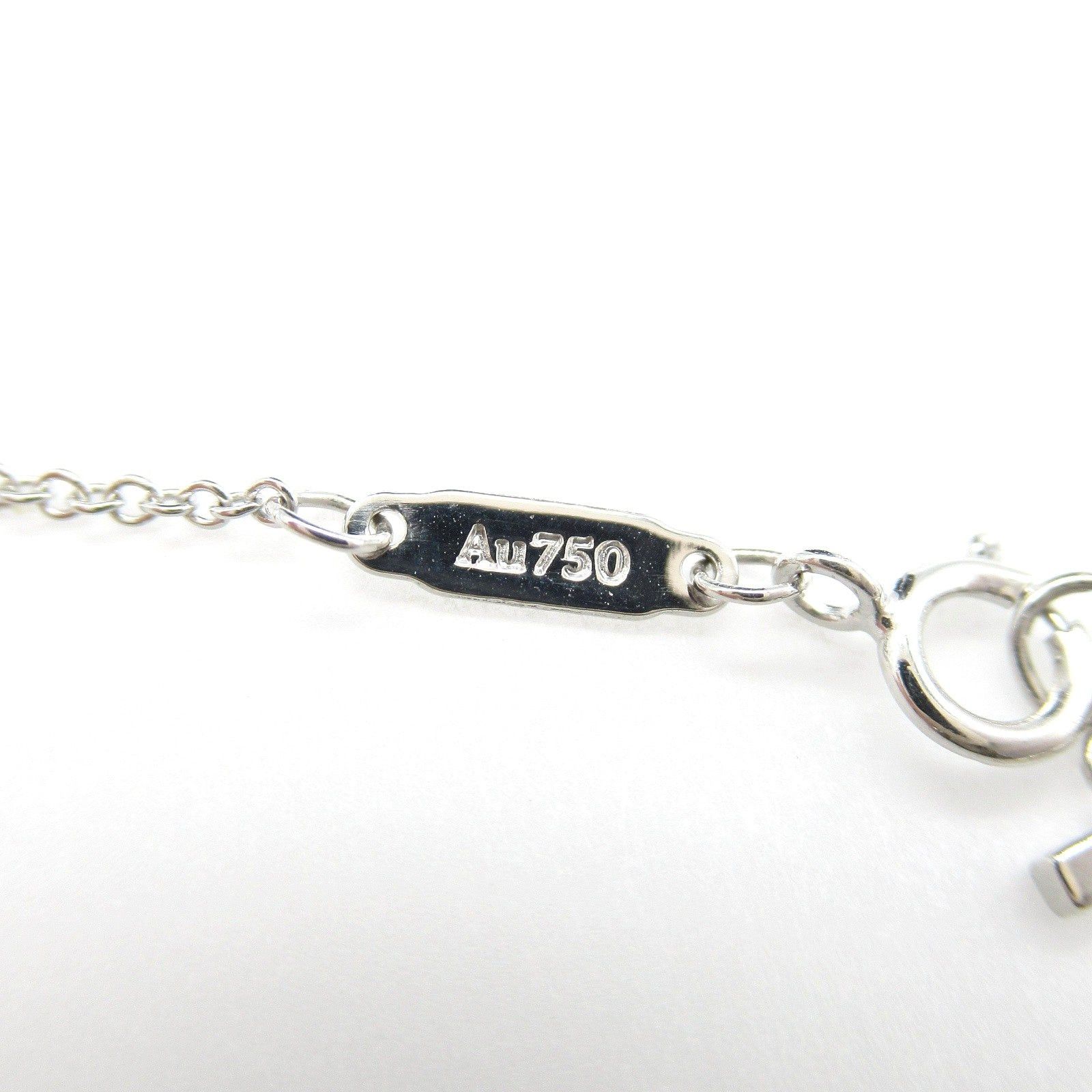 Tiffany & Co. Tiffany Co T-Smile Small Necklace K18Wg (White Gold) Gold Size ONE SIZE - 5 Thumbnail