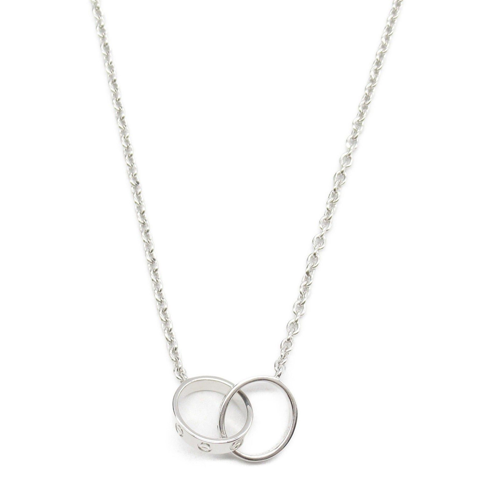 Cartier Cartier Baby Love Necklace K18Wg (White Gold) Silver Size ONE SIZE - 2 Thumbnail