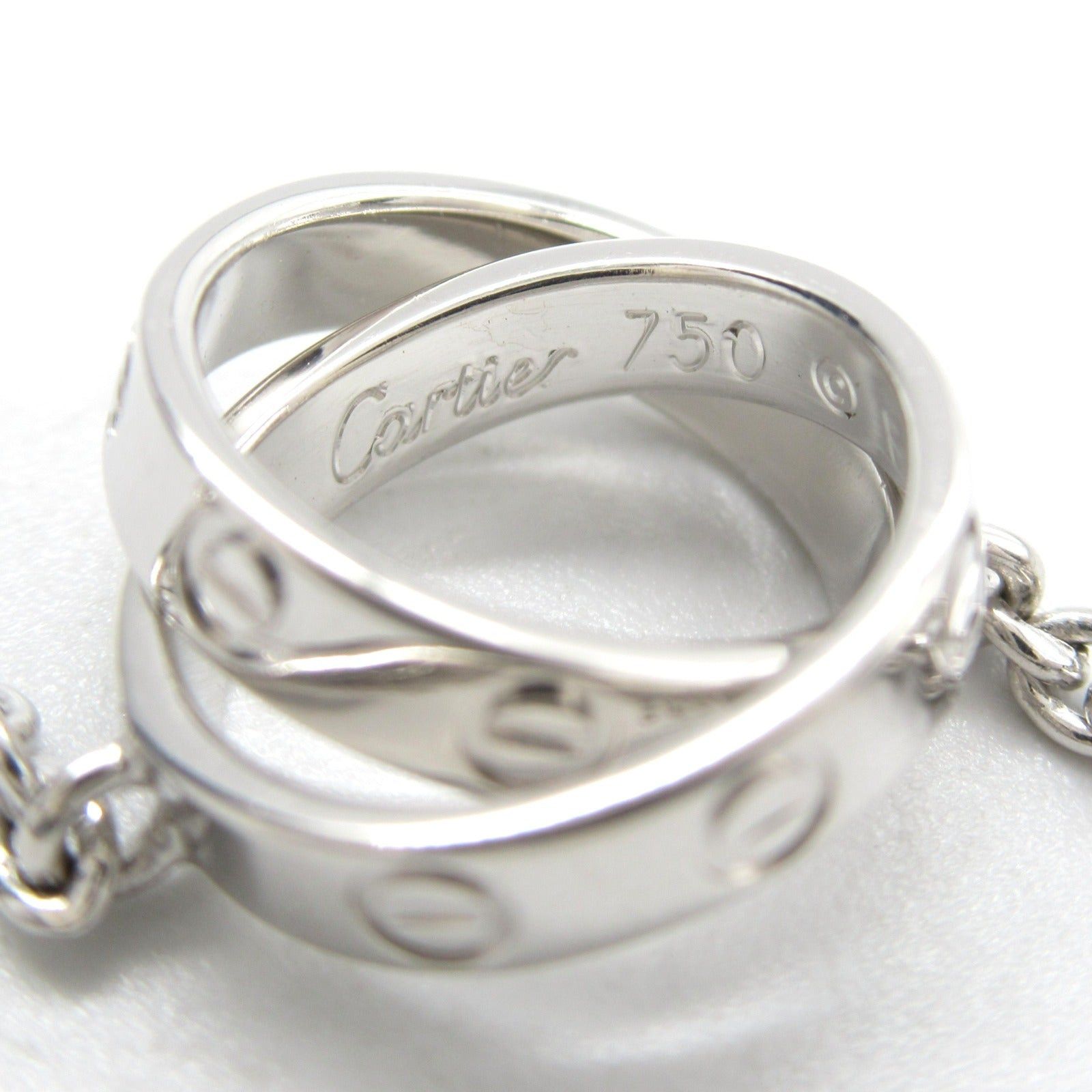 Cartier Cartier Baby Love Necklace K18Wg (White Gold) Silver Size ONE SIZE - 5 Thumbnail