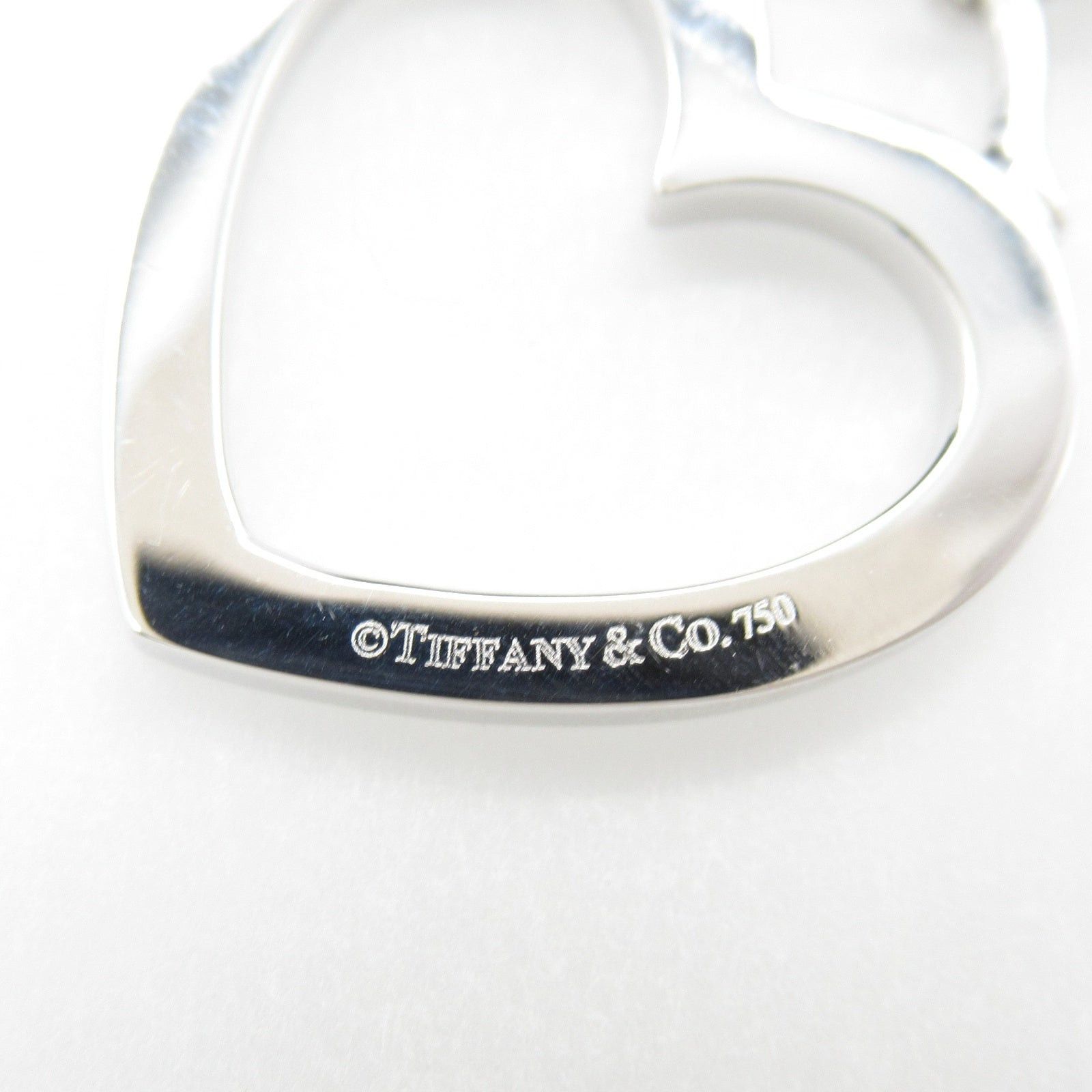 Tiffany & Co. Tiffany Co Sentimental Heart Necklace K18Wg (White Gold) Silver Size ONE SIZE - 6 Thumbnail