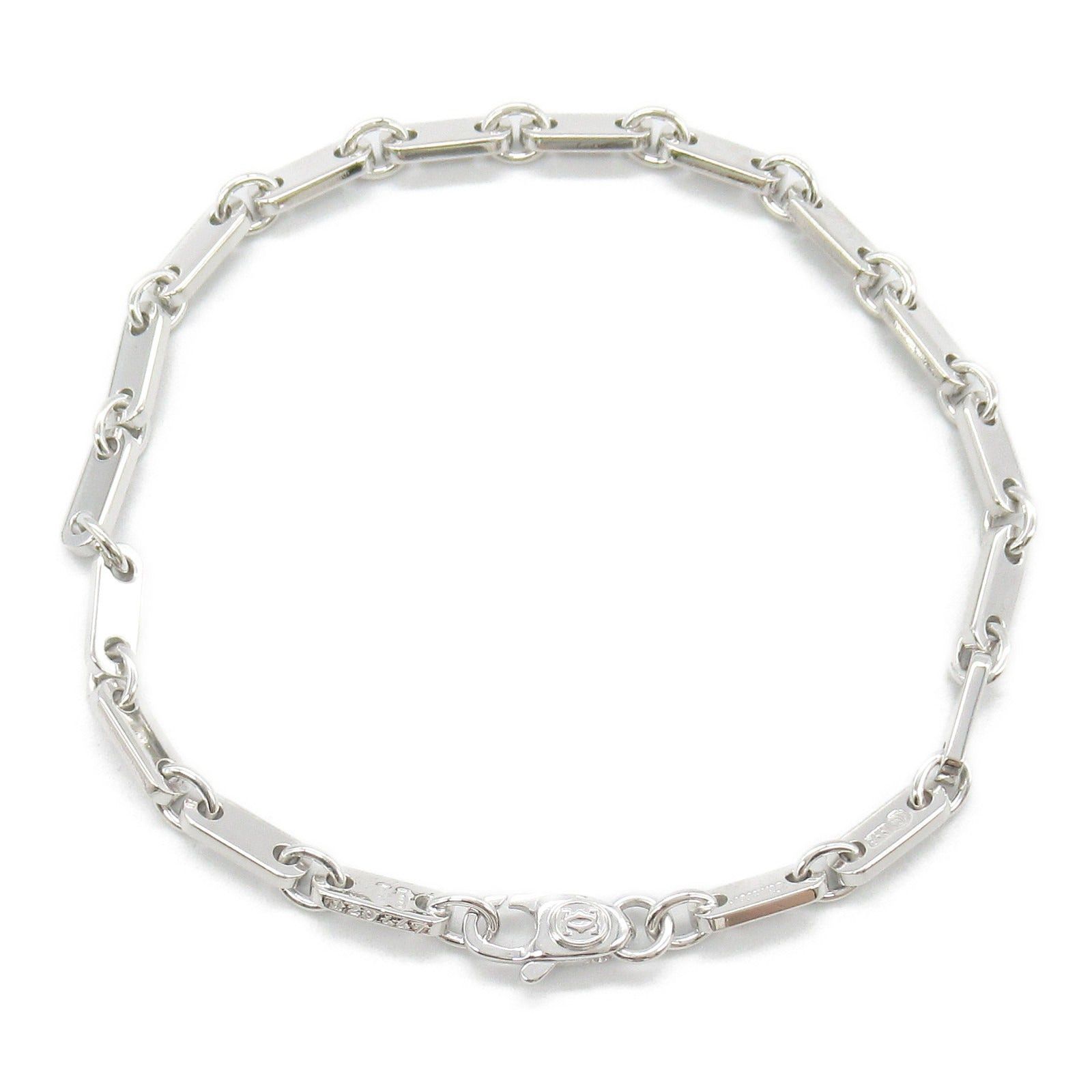 Cartier Cartier Figaro Bracelet K18Wg (White Gold) Silver Size ONE SIZE - 2 Thumbnail