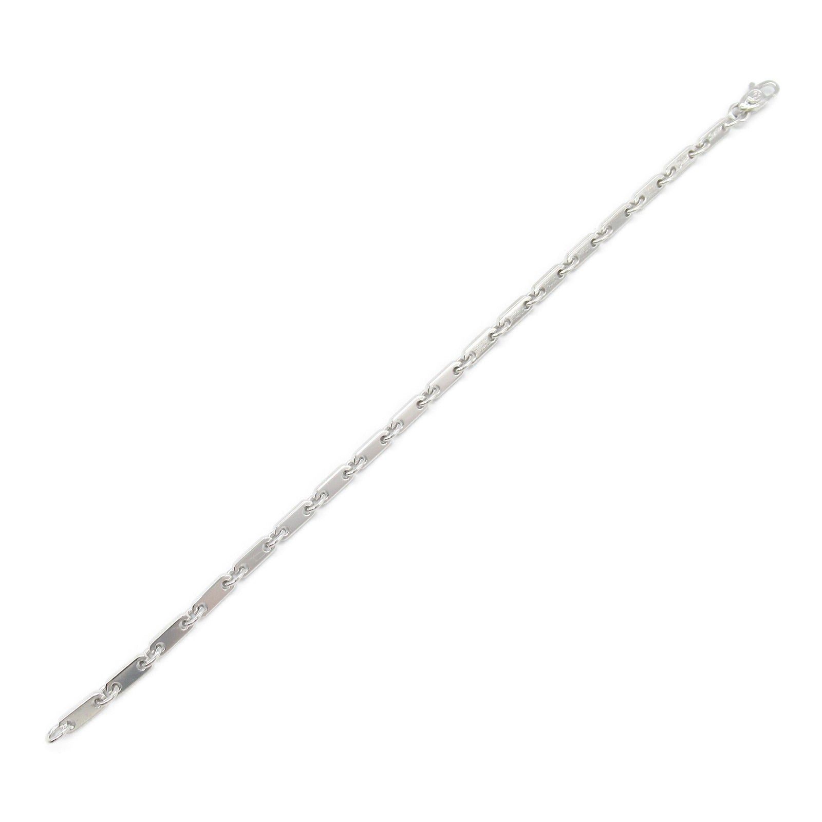 Cartier Cartier Figaro Bracelet K18Wg (White Gold) Silver Size ONE SIZE - 3 Thumbnail
